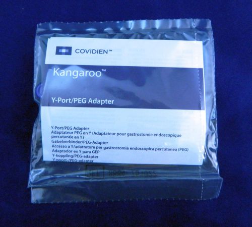 Kangaroo Y-Port/PEG Enteral Connector Adapter Orange 8884751622 - 20 Pack