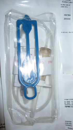 Two(2) b3162 icu medical 41&#034; 4.6 ml 15 drop admin set rotating luer w/bag hanger for sale