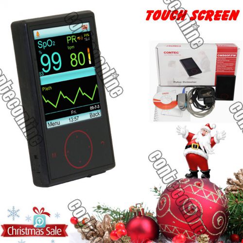 New big screen hand held pulse oximeter blood oximeter spo2 probe + pc software for sale