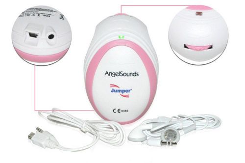 Pocket Prenatal Heart monitor Fetal Doppler BABY Heartbeat pink