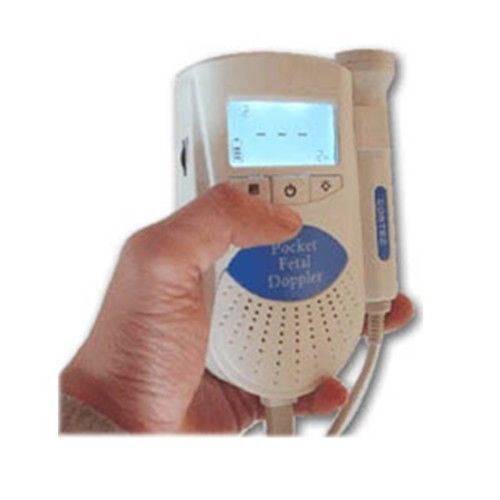 New FDA Fetal Doppler baby Prenatal heart / patient monitor LCD 3MHz sensor Gel