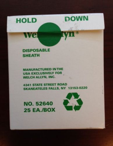 Welch allyn exam light iii disposable sheaths #52640 25 per box for sale