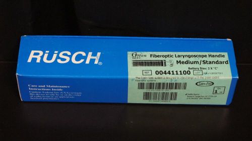 Rusch 004411100 Green Spec Fiberoptic Laryngoscope Handle Medium/Standard