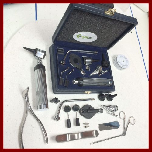 CynaMed ENT Opthalmoscope Ophthalmoscope Otoscope Nasal Larynx Diagnostic Set
