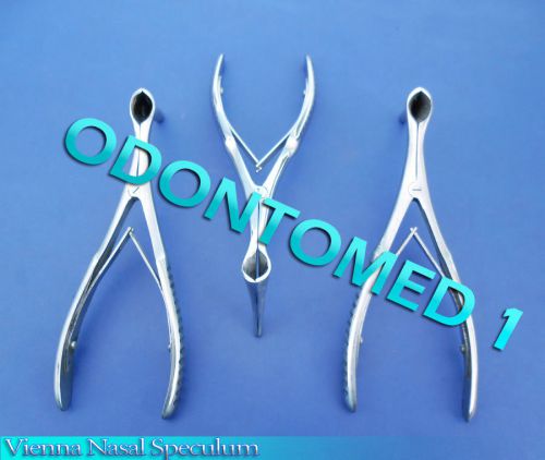 3 VIENNA NASAL SPECULUM ENT Surgical Medical INSTRUMENTS SMALL, Medium &amp; Large