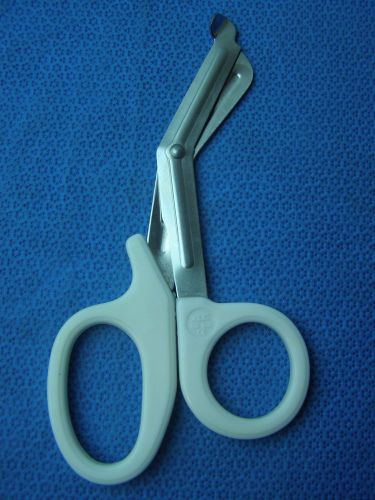 1- Utility Scissors 7.5&#034; WHITE EMT Medical Paramedic Nurse Scissors