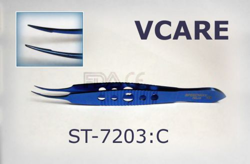 Castroviejo Suture Tying Forceps Curved Titanium FDA &amp; CE