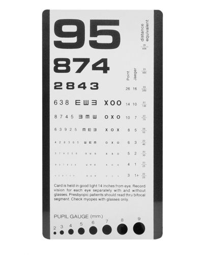 Prestige Medical Jaeger Eye Chart 3908 - FREE SHIPPING