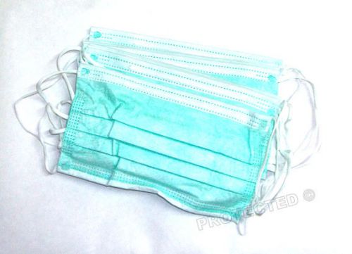 100X Disposable Face Masks Mouth Nose dental surgical Respirator with Ear loops