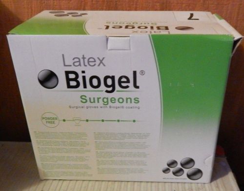 Latex Biogel Surgeons Goves with Biogel Coating Size 7 Box of 50 Pairs