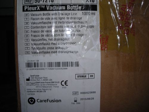 Pleurx drainage kit 50-7210 w/1000ml vacuum bottles by carefusion (case of 10) for sale