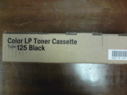COLOR LP TONER CASSETTE TYPE 125 BLACK 400969 Lanier Savin Gestetner
