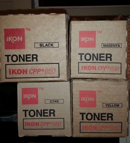 IKON CPP650 Toner - 1 Cyan, 1 Black, 1 Yellow, 1 Magenta