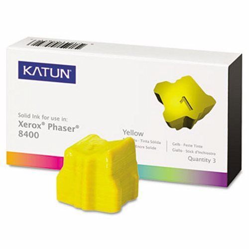 Katun Compatible, 108R00607 Ink, 3,400 Yield, 3 per Box, Yellow (KAT38706)
