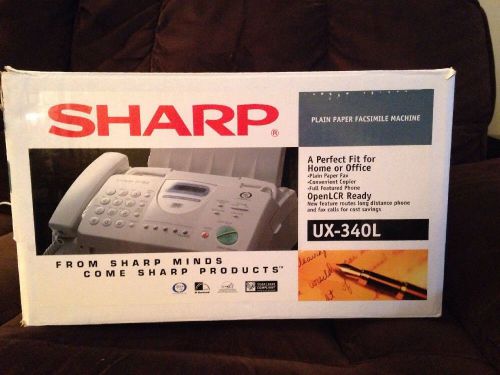 Sharp UX-340L Plain Paper Fax/Phone/Copier, Most Parts Sealed