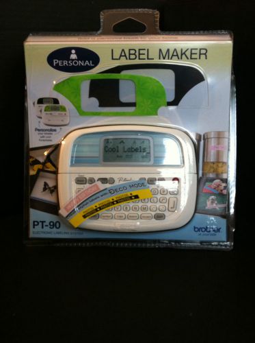Brother personal label maker, white (pt90) for sale