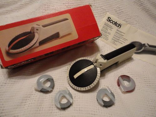 Vintage 3M Scotch EA-350 Labeler With Extra Rolls of Tape Original Box