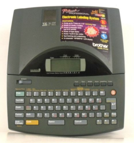 Pt-530 brother p-touch  professional electronic labeling system label maker for sale