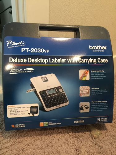 New Brother PT-2030VP Deluxe Desktop Professional Labeler with Carrying Case