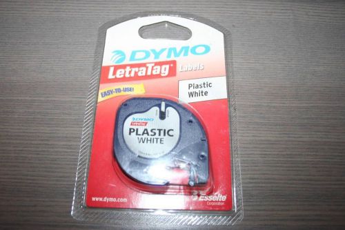 Dymo Lectratag Label Tape Plastic White 1/2&#034;
