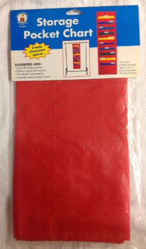 Carson-Dellosa Storage 10 Fabric Pocket Chart / CD5653 - For Classroom Space