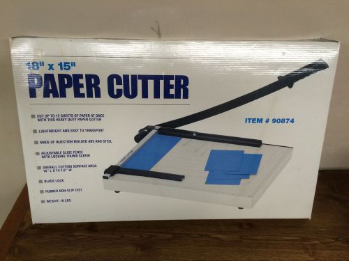 HARBOR FREIGHT 15&#034; X 18&#034; PAPER CUTTER CUT UP TO 12 SHEETS OF PAPER AT ONCE