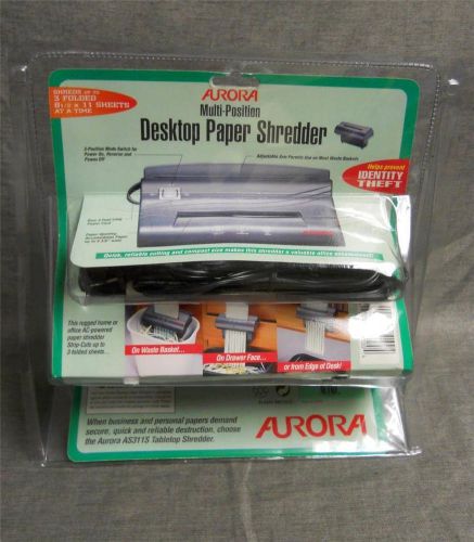 AURORA MULTI-POSITION DESKTOP PAPER SHREDDER UP TO 3 FOLDED 8 1/2 X 11 SHEETS