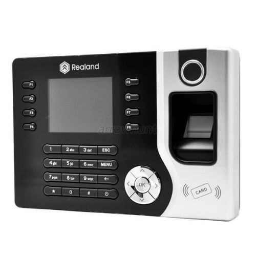 2.4&#034;Fingerprint Time Attendance Clocking In System TCP/IP+USB RFID Password A97