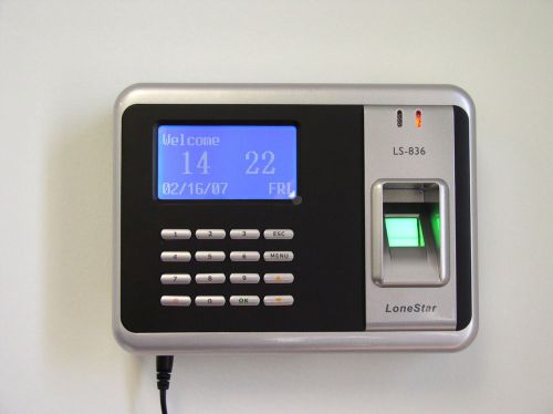 Lonestar LS838 Biometric Fingerprint Proximity Card 2 in 1 Time Clock LS-838