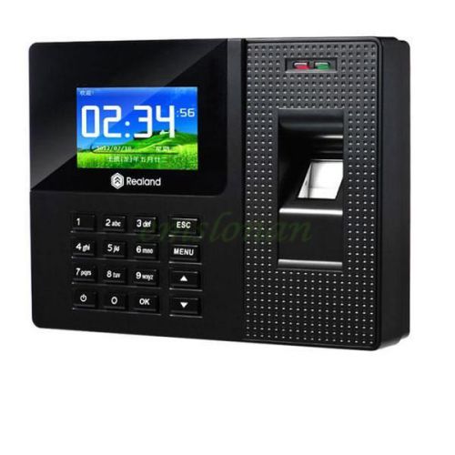 Realand A-C010T Fingerprint Time Attendance Clock ID Card+TCP/IP+USB US