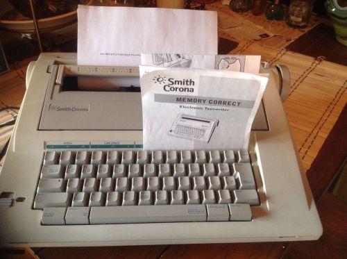smith Corona Memory Correct Electronic Typewrter