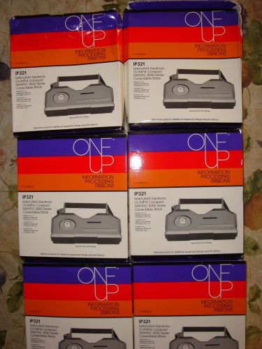 NEW 6 Pack One Up Nakajima Typewriter Cartridge&amp;3-PK Brother 7020 Ribbon w/Bonus