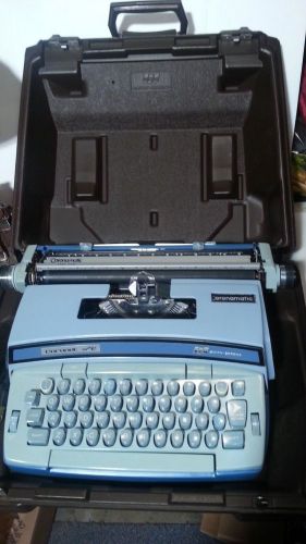 Vintage Smith Corona Super 12 Coronet Electric Typewriter BLUE w/ Case