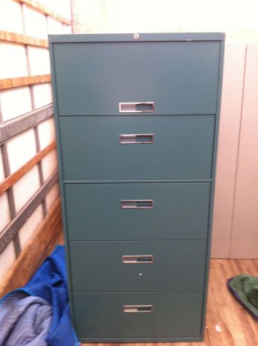 Steelcase 800 series five drawer lateral filing cabinets for sale