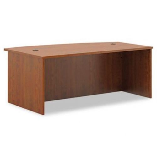 Basyx by HON - Bow Front Desk Shell 72&#034;x42&#034;x29&#034; Medium Cherry  Sold as 1 Each  B
