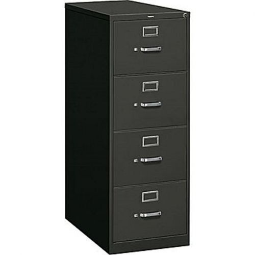 HON 4-Drawer Legal size black metal file cabinet no reserve free shipping office
