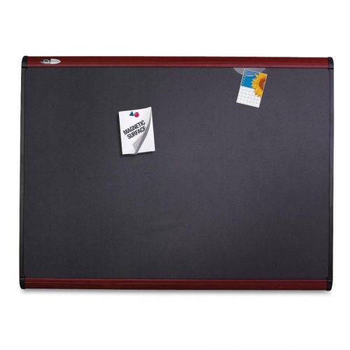 Quartet qrtmb544m mahogany frame magnetic fabric bulletin boards for sale
