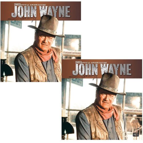 NEW (Set/2) Legend John Wayne The Duke 2015 Multilingual 18-Month Wall Calendar