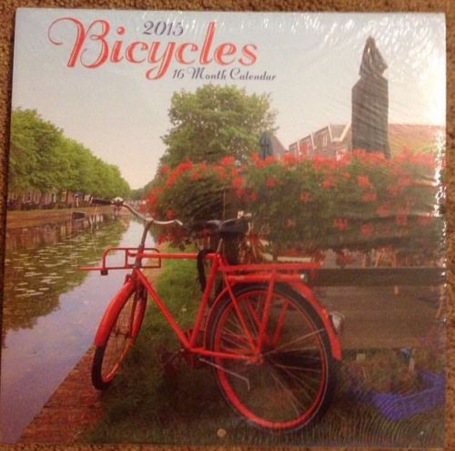 2015 BICYCLES 12x12 Sport &amp;  Exercise Wall 16 Month Calendar SEALED.