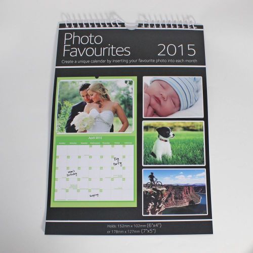 2015 12 Month Personalise your own Photo Calendar