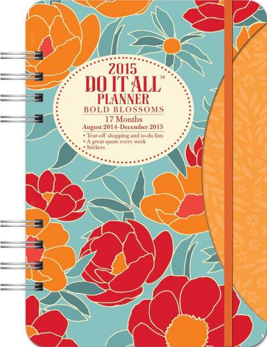 2015 Bold Blossoms: Do it All with Stickers Engagement Calendar