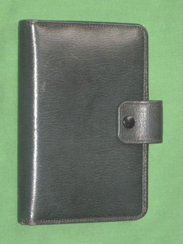 Regent 1&#034; fine leather microfile planner binder organizer franklin covey compact for sale