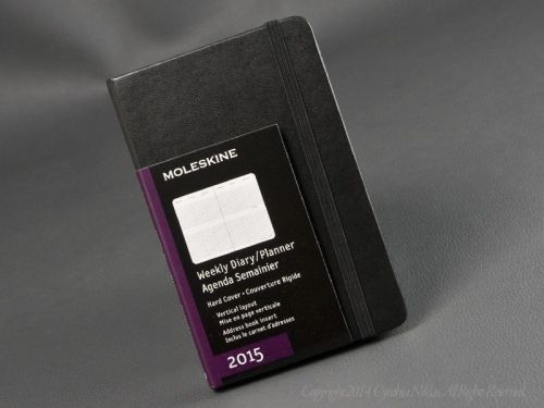 Moleskine 2015 Vertical Weekly Planner Notebook Small Pocket-Sized 3 1/2 &#034; X 5 1/2 &#034;
