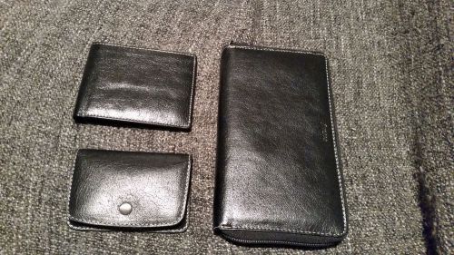 Filofax MALDEN black leather accessories