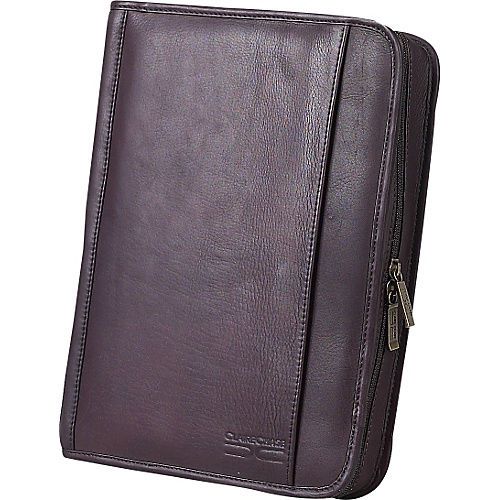 Clairechase classic zippered folio - cafe journals planners and padfolio new for sale