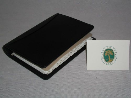 Levenger Circa Address Book in Leather Case.  New.