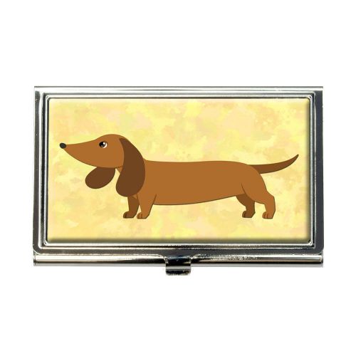 Little dachshund business credit card holder case for sale