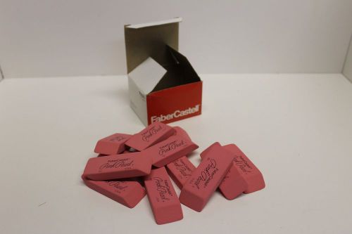 Box of 12 PINK PEARL (101) Erasers - Faber Castle #70521 - NOS, New
