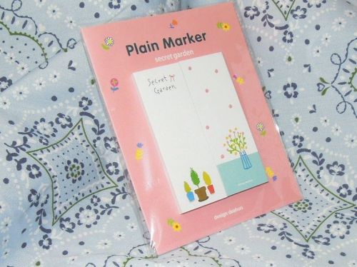 Plain Marker Secret Garden Pattern Sticky Notes, Post-it, Adhesive tape