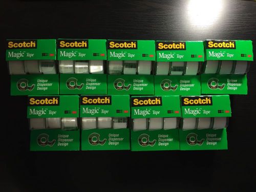 LOT of 9 - 3M Scotch Magic Tape 3105X - 3/4&#034; x 400&#034; - 3 PACK BRAND NEW